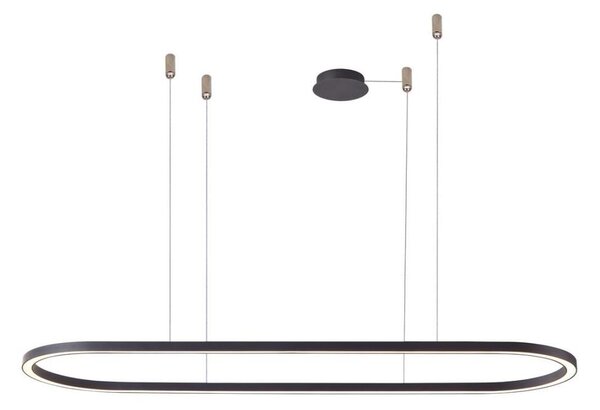 Azzardo AZ5057 - Lampadario a sospensione con filo LED dimmerabile ELENA LED/60W/230V 150 cm nero