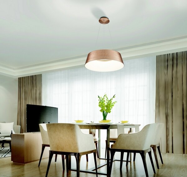 Azzardo AZ5095 - Lampadario a sospensione con filo LED dimmerabile EMMA LED/60W/230V oro + +TC
