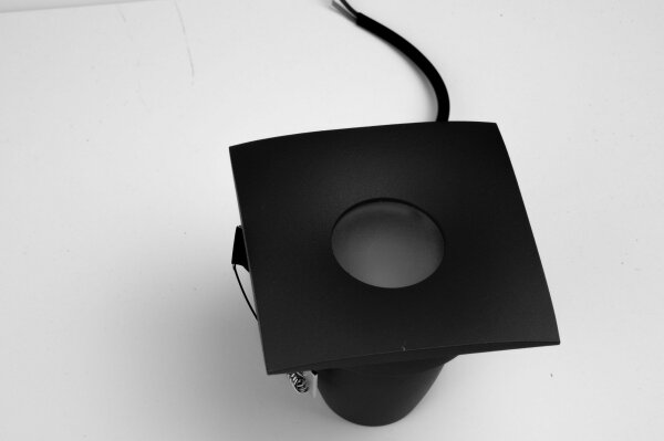 Azzardo AZ5392 - Lampada da incasso bagno ROMOLO 1xGU10/50W/230V IP65 nero
