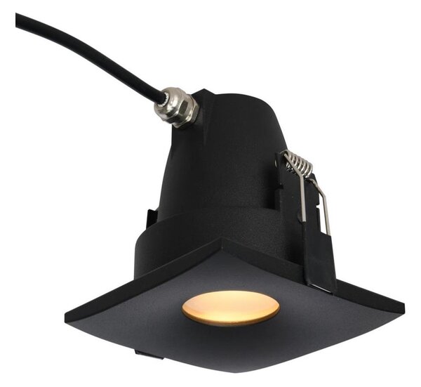 Azzardo AZ5392 - Lampada da incasso bagno ROMOLO 1xGU10/50W/230V IP65 nero