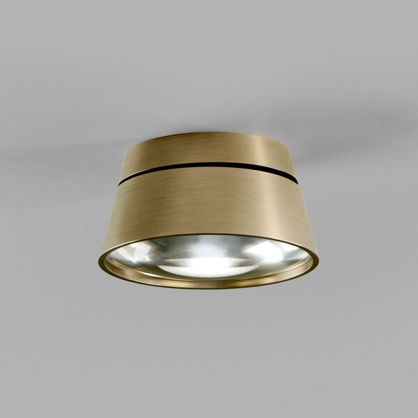 Plafoniera LIGHT-POINT, Vantage 1+, dimmerabile, Dorato / Ottone, Soggiorno, Alluminio, Design