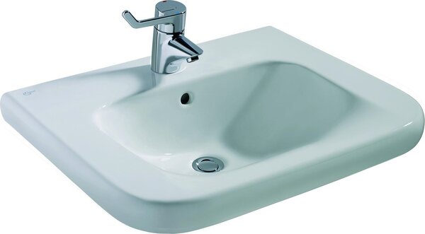 Ideal Standard lavabo CONTOUR 21 accessibile alla sedia a rotelle 600 x 555 x 175 mm bianco