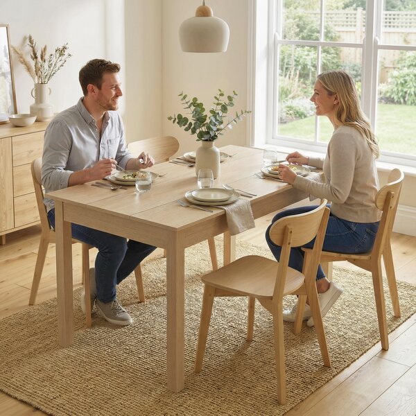 HOMCOM Tavolo pranzo bicolore moderno per 4-6 persone, 119x70x75 cm | Aosom Italy