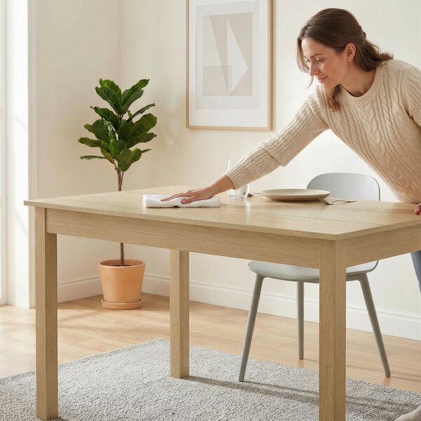 HOMCOM Tavolo pranzo bicolore moderno per 4-6 persone, 119x70x75 cm | Aosom Italy
