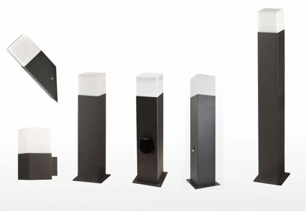 Lampada da esterno con presa NEW YORK 1xE27/12W/230V IP44
