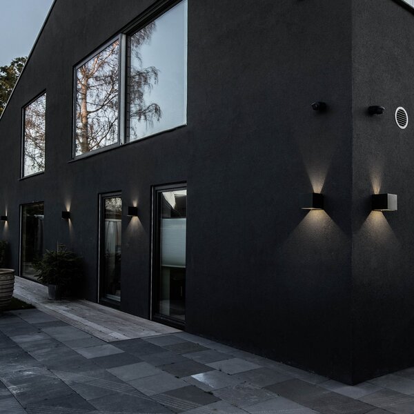 Lampade da esterno LIGHT-POINT, Cube, dimmerabile, Nero, Alluminio, Design