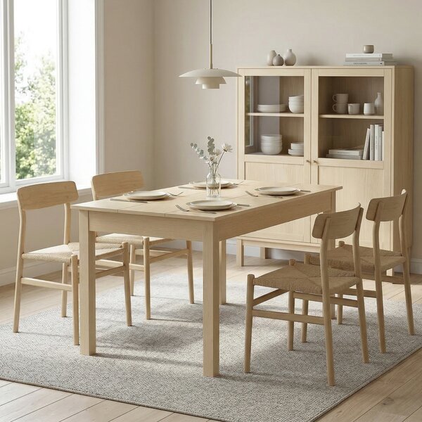HOMCOM Tavolo pranzo bicolore moderno per 4-6 persone, 119x70x75 cm | Aosom Italy