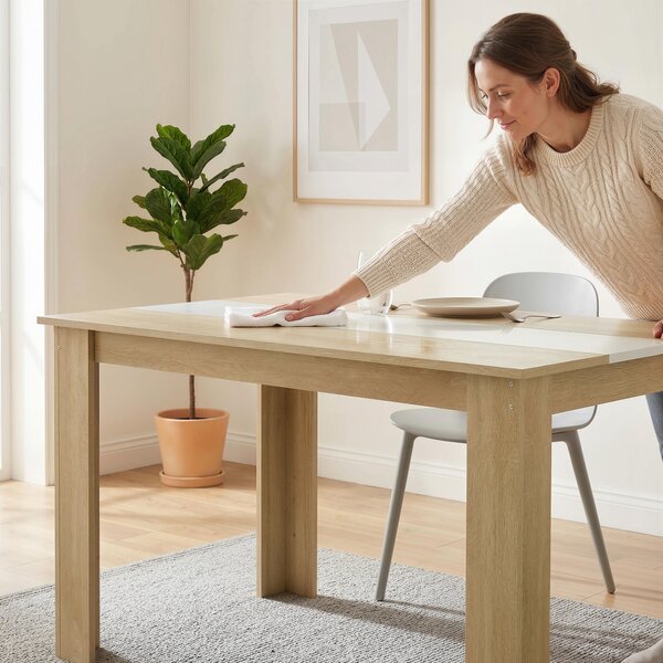 HOMCOM Tavolo pranzo moderno 2-4 persone in legno, 120x69x75 cm | Aosom Italy