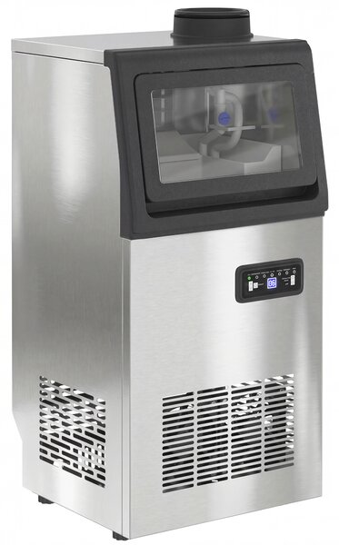 HOMCOM Macchina ghiaccio 45 kg/24h in acciaio inox, Argento | Aosom Italy
