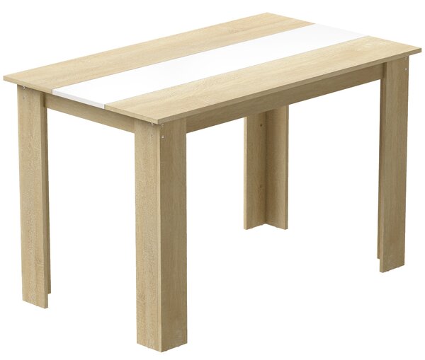 HOMCOM Tavolo pranzo moderno 2-4 persone in legno, 120x69x75 cm | Aosom Italy