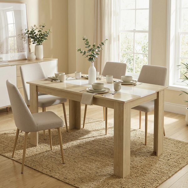 HOMCOM Tavolo pranzo moderno 2-4 persone in legno, 120x69x75 cm | Aosom Italy