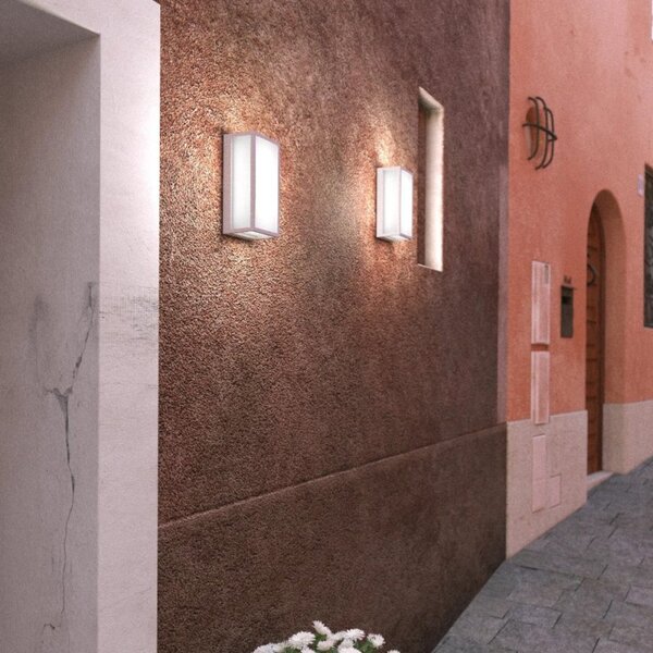 Applique moderno top light osaka rp gx53 led ip54 alluminio policarbonato - Top Light