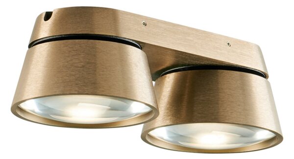 Plafoniera LIGHT-POINT, Vantage 2, dimmerabile, Dorato / Ottone, Soggiorno, Alluminio, Design