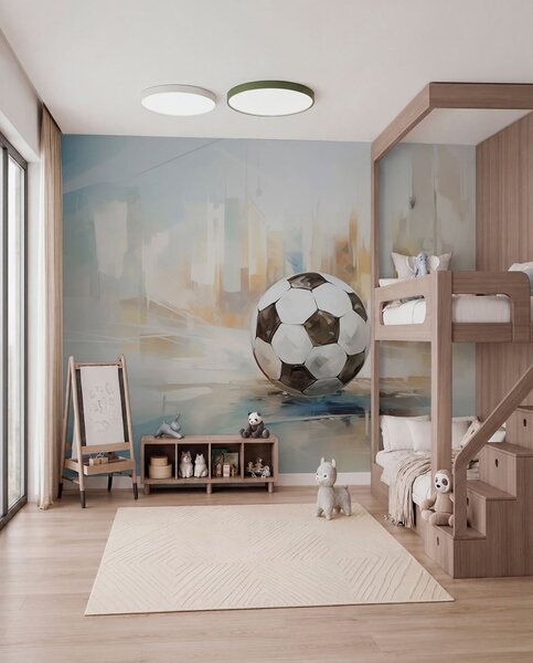Carta da parati Pallone da calcio, Carta da parati lastrazione, w05102 : Uwalls.it