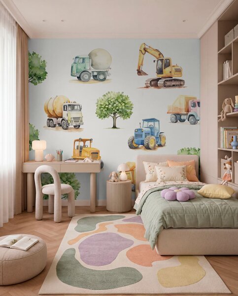 Carta da parati Auto, Carta da parati per Bambini, w05139 : Uwalls.it