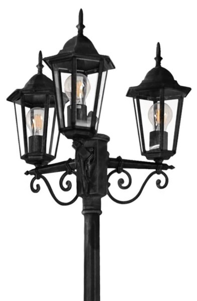 Lampada da esterno 3xE27/20W/230V IP43 2,58 m nero