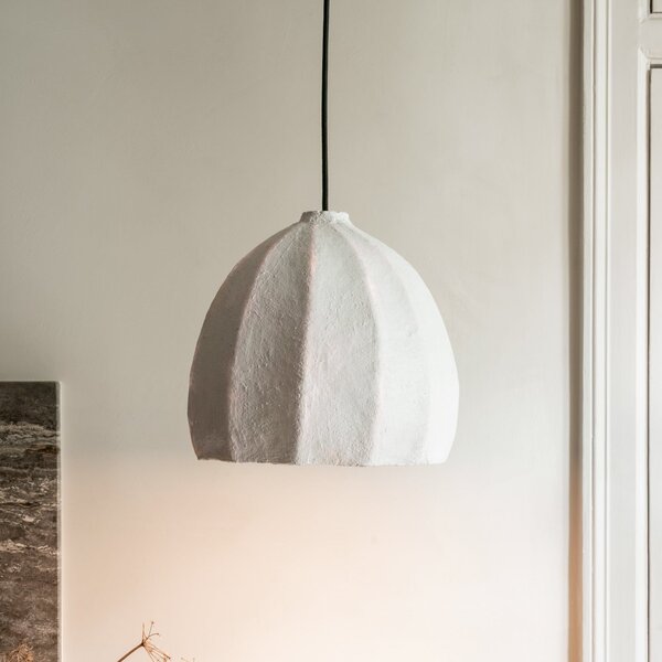 Lampada a sospensione Watt & Veke, dimmerabile, Bianco, Soggiorno, Tessuto / Tessile, Scandinavo
