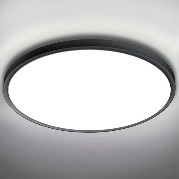 Plafoniera LED 48W - 105lm/W - UGR19 - Ø50cm da soffitto e parete Colore Bianco Caldo 2.700K