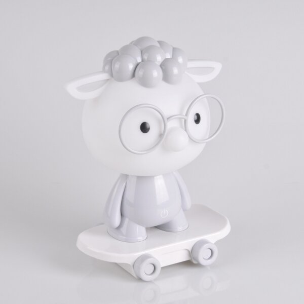 Lampada notturna LED dimmerabile per bambini LED/2,5W/230V peccora grigia