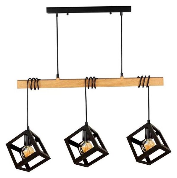 Lampadario su fune SWEDEN 3xE27/20W/230V
