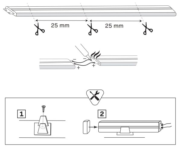 Striscia LED NEON 2 m LED/14W/12V IP65 verde