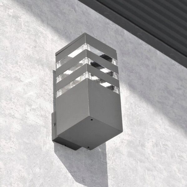 Lampada da parete esterna TEKSAS 1xE27/12W/230V IP44 antracite