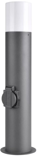 Lampada da esterno con presa DALLAS 1xE27/12W/230V IP44 antracite