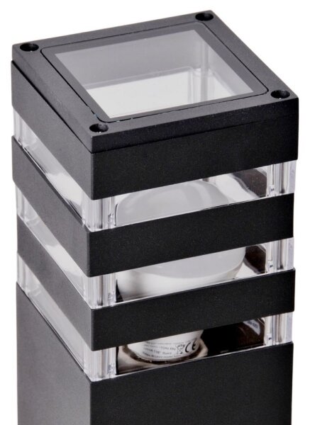 Lampada esterna TEKSAS 1xE27/12W/230V IP44 44 cm antracite con sensore