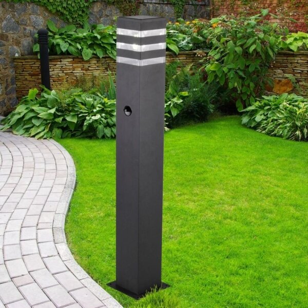 Lampada da esterno con sensore TEKSAS 1xE27/12W/230V IP44 74 cm antracite