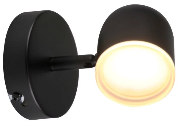 Faretto LED da parete RAWI LED/4,2W/230V nero