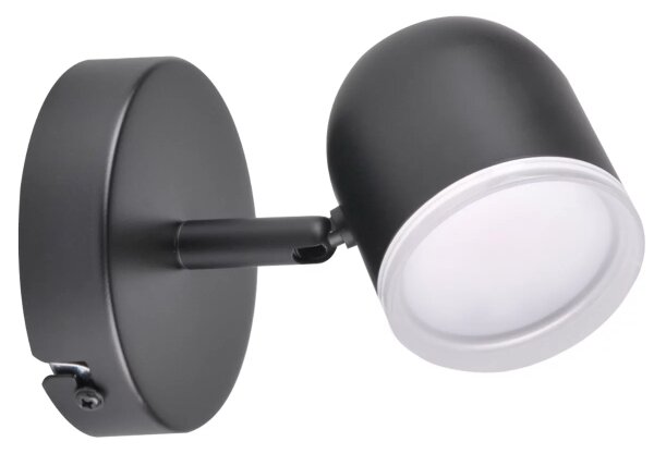 Faretto LED da parete RAWI LED/4,2W/230V nero