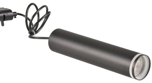 Lampadario su filo per sistema a binario PARIGI 3xGU10/10W/230V + 1 m rotaia sistema