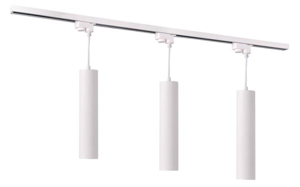 Lampadario su filo per sistema a binario MARIBEL 3xGU10/10W/230V + 1 m rotaia sistema