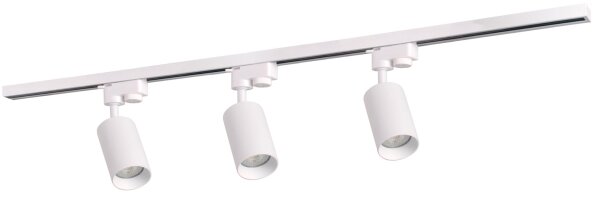 Faretto per sistema a binario MARIBEL 3xGU10/10W/230V +1 m rotaia sistema