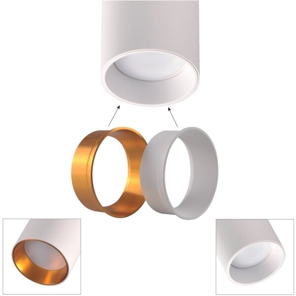 Faretto per sistema a binario MARIBEL 3xGU10/10W/230V +1 m rotaia sistema