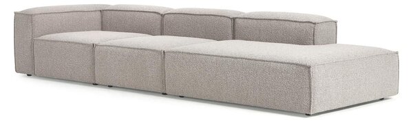 Chaise lounge componibile XL in bouclé Lennon