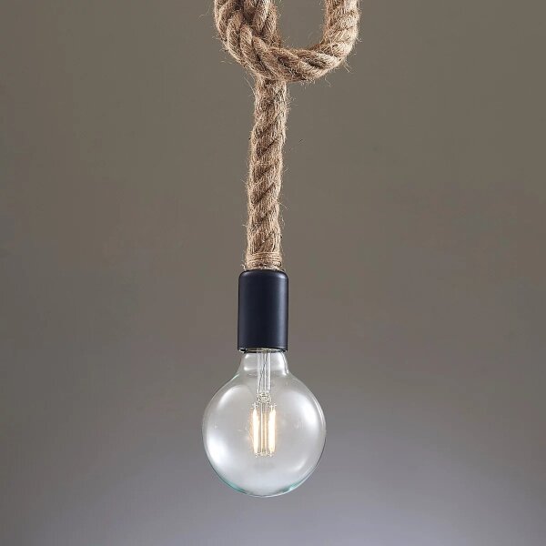 Lampadario a sospensione con filo ROPE 1xE27/12W/230V