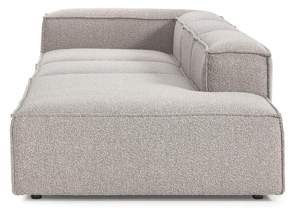 Chaise lounge componibile XL in bouclé Lennon