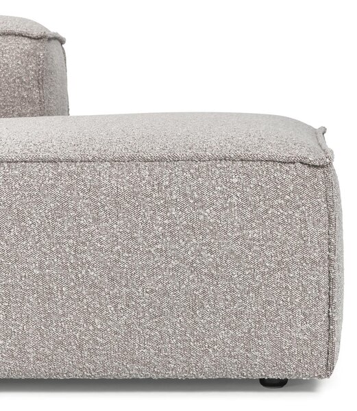 Chaise lounge componibile XL in bouclé Lennon