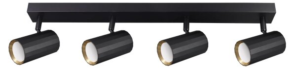 Faretto NICEA 4xGU10/10W/230V nero