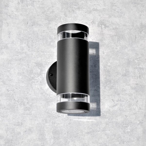 Applique da esterno RINO 2xGU10/12W/230V IP54 nero