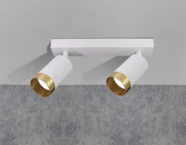 Faretto ARRAS 2xGU10/10W/230V bianco
