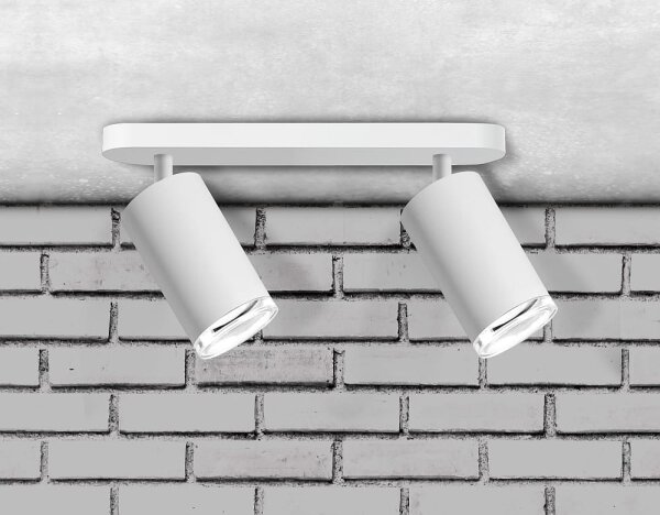 Luce Spot da bagno TURYN 2xGU10/10W/230V IP44 bianco
