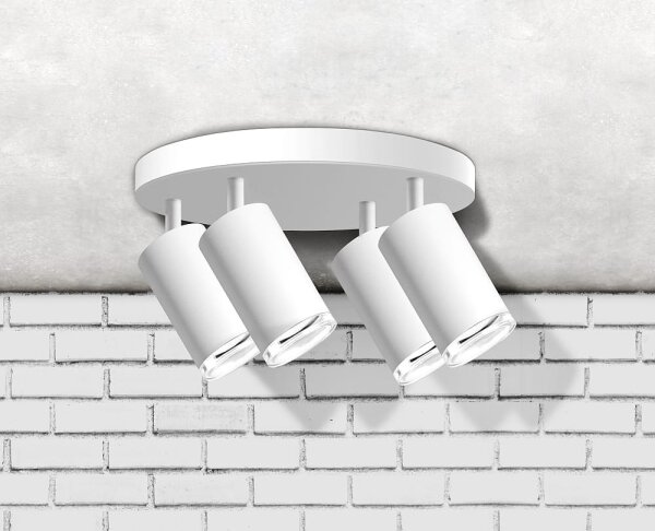 Luce Spot da bagno TURYN 4xGU10/10W/230V IP44 bianco