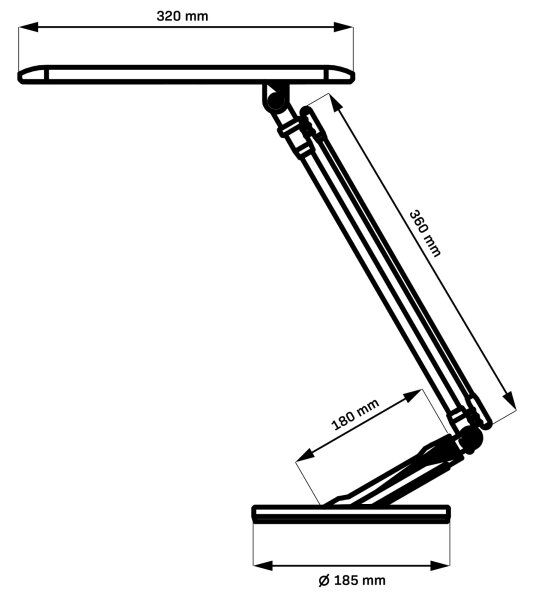 Lampada da tavolo LED dimmerabile con funzione Touch OPTIMUM LED/7W/230V 3000/4000/6000K bianco