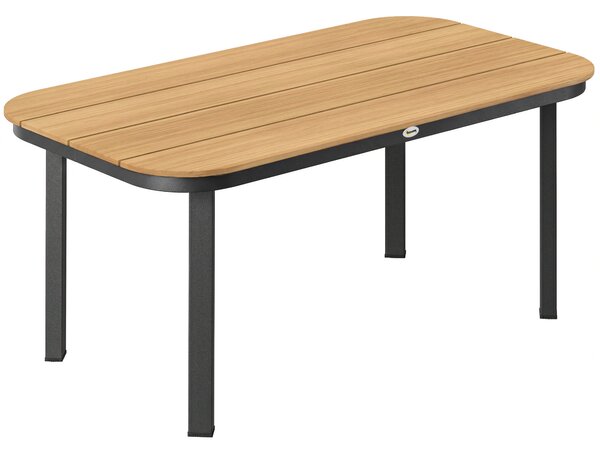 Outsunny Tavolo giardino 6 persone con piano a doghe WPC, 155x88x72 cm, Marrone | Aosom Italy