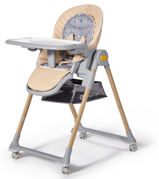 KIDERKRAFT - Sedia da pranzo per bambini 2in1 LASTREE beige/grigio