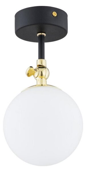 Argon 4003 - Plafoniera da bagno LATINA 1xE14/7W/230V IP44 nero/ottone