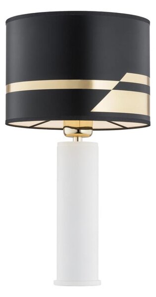 Argon 4232 - Lampada da tavolo ALMADA 1xE27/15W/230V nero/bianco/ottone