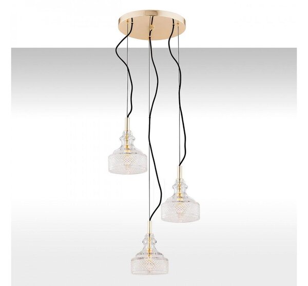 Argon 1462 - Lampadario a sospensione con filo CRUZ 3xE14/7W/230V